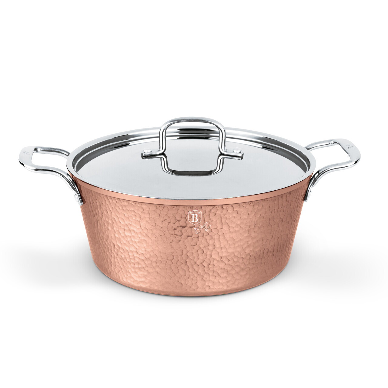Oala cu capac Berlinger Haus, Hammered Copper, 28 cm, 6.1 L, aluminiu forjat, cupru - view 4