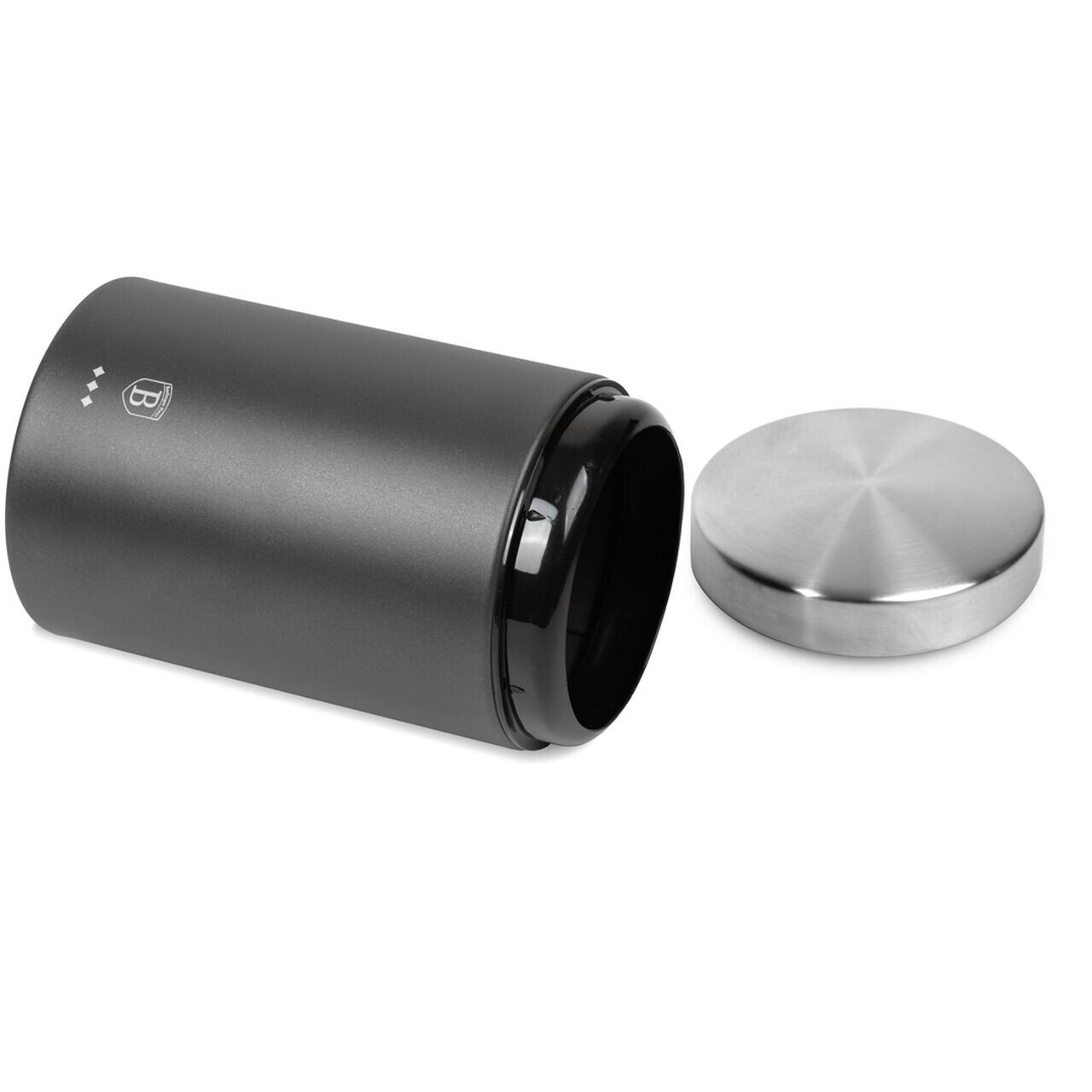 Set cutie pentru paine si 3 recipiente Berlinger Haus, Anthracite, 38.5x28x18.5 cm, inox, antracit mat/argintiu - imagine 5