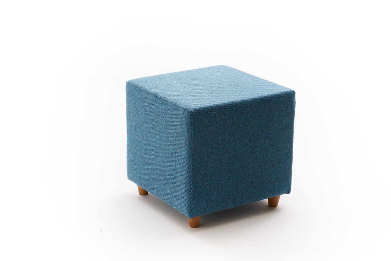 Taburet, Atelier del Sofa, 825BLC5171, Lemn, Albastru - view 3
