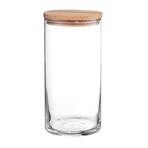 Recipient cu capac nordic, ambition, nordic, sticla, 1.36 l, transparent