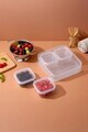 Set recipiente depozitare, Hermia, 430KSV1639, PLASTIC, Dimensiune: 19,5 x 6 cm (1 bucată), Transparent