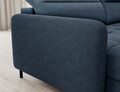 Coltar extensibil stanga 4 locuri ELTAP, LT-40RAQ, Berrto, 306x165x100 cm, lemn/poliester, albastru inchis