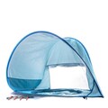 Cort de plaja cu piscina pentru copii Tenfun, InnovaGoods, cu protectie UV UPF 50+, 81 x 72 x 110 cm, albastru