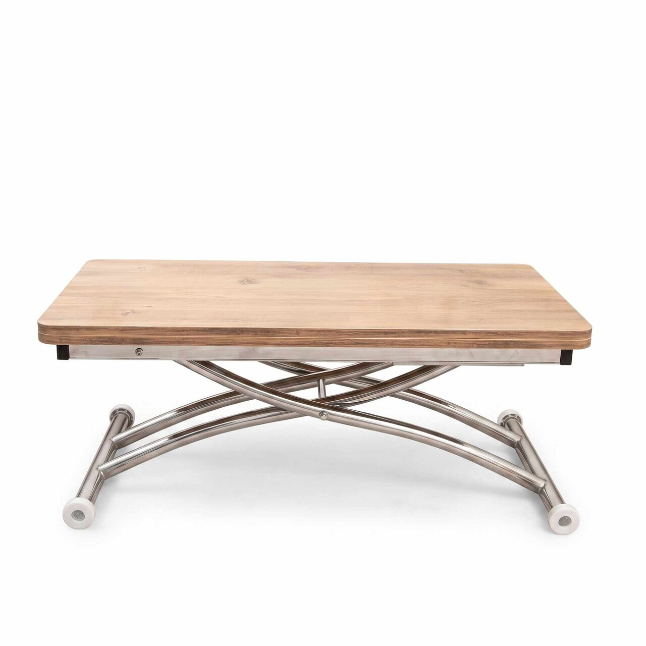 Masuta de cafea, Hanah Home, Mini Juppo Ext, MDF, Pin / Crom — imaginea 5