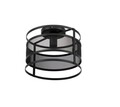Plafoniera ELTAP, Gormar, 30x23 cm, 1xE27, 15W, otel, negru