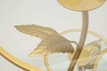 Masuta de cafea Leaf, Mauro Ferretti, 54x69.5 cm, fier/sticla, auriu