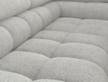 Coltar extensibil dreapta 5 locuri ELTAP, RT-03ROY, Ferucce, 276x200x93 cm, lemn/poliester, gri deschis