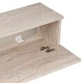 Comoda TV, Nordure, Ligne 160, 160x25x25 cm, Travertin