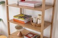 Corp biblioteca, Howard, Nala 75, 75x182 cm, Corp din 100% lemn de frasin, Natural