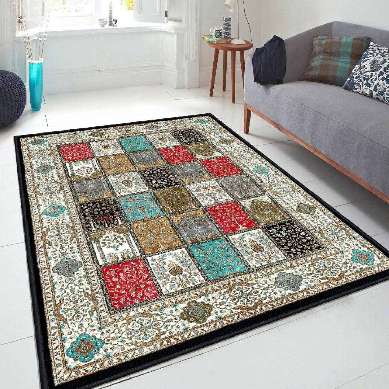 Covor Els1831 80x300 cm Catifea Multicolor