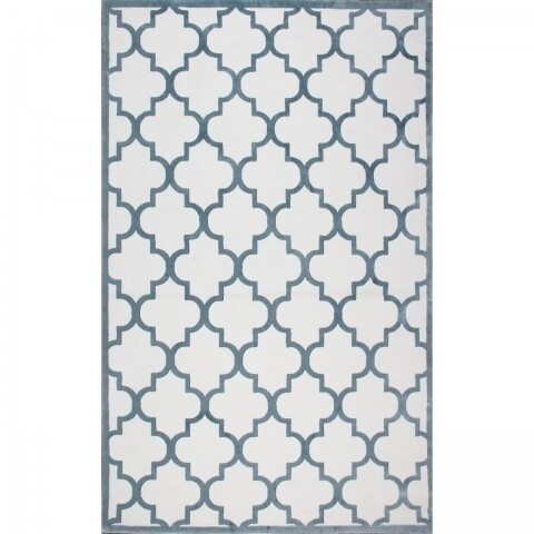 Covor rezistent CM 04 - Beige, Blue , 80x300 cm