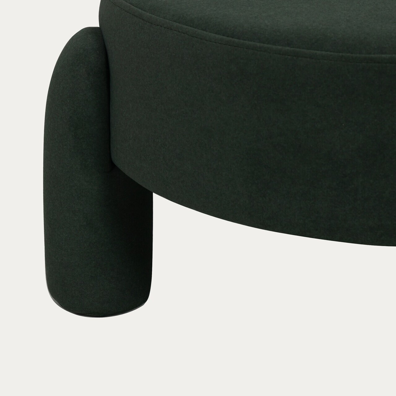 Taburet Ollera, Homla, 65x36 cm, MDF/poliester, verde inchis - view 4