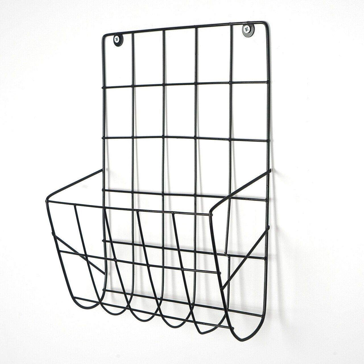 Organizator de perete, WR086, Lățime: 26 cm Înălțime: 29 cm Adâncime: 10 cm, Negru - view 6