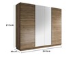 Dulap pentru haine, Cordelia, FRN-7003, Maro