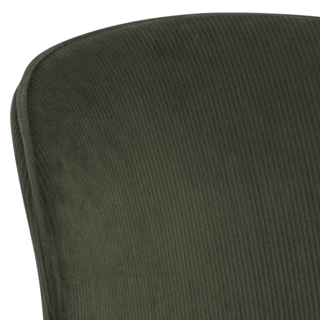 Scaun Evelyn, Actona, 43x58.5x82 cm, tesatura corduroy/otel, verde olive - view 3