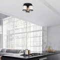 Lustra, Fulgor, 942FLG1637, Metal, Alb/Negru