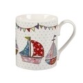 Set 4 cani in cutie cadou, Caravan Festival, Churchill, portelan Fine China, 250 ml
