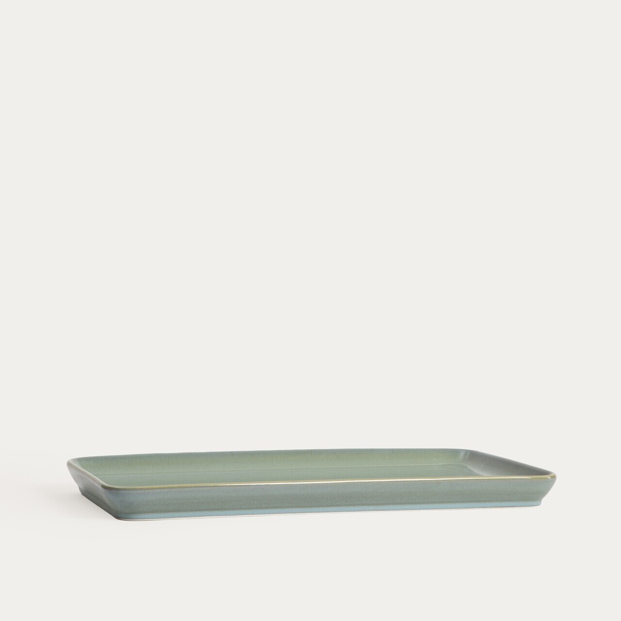 Platou servire sushi Okinawa, Homla, 41x22 cm, ceramica, verde - view 2