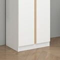 Dulap pentru haine, Hanah Home, Alin, 70x210x52 cm, Alb / Stejar