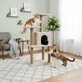 Casă pentru pisici, Paws & Whiskers, Arden, MATERIAL TEXTIL WELSOFT, Bej