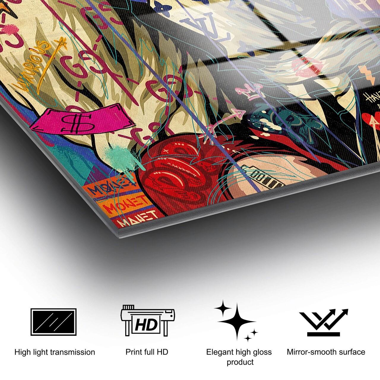 Tablou decorativ, UV-838, Dimensiune: 50 x 50 cm, Multicolor - view 9
