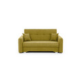 Canapea extensibila 3 locuri, ELTAP, Laine, 155x105x75 cm, lemn/poliester, galben