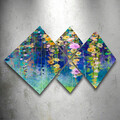 Set 4 tablouri decorative, 4MDF333920696, MDF, Imprimat UV, Multicolor