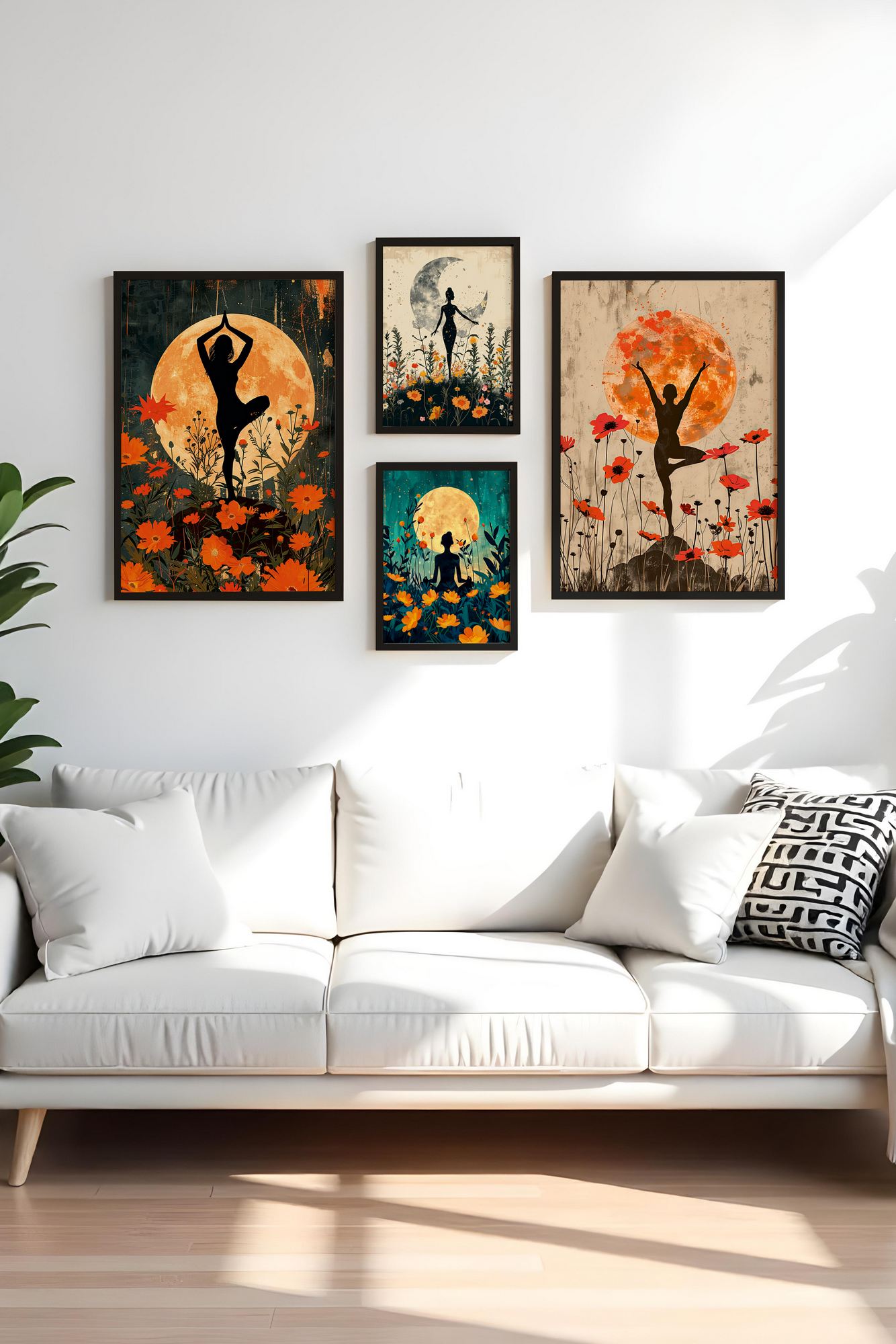 Tablou decorativ, Huhu447-S, Lemn masiv, Multicolor