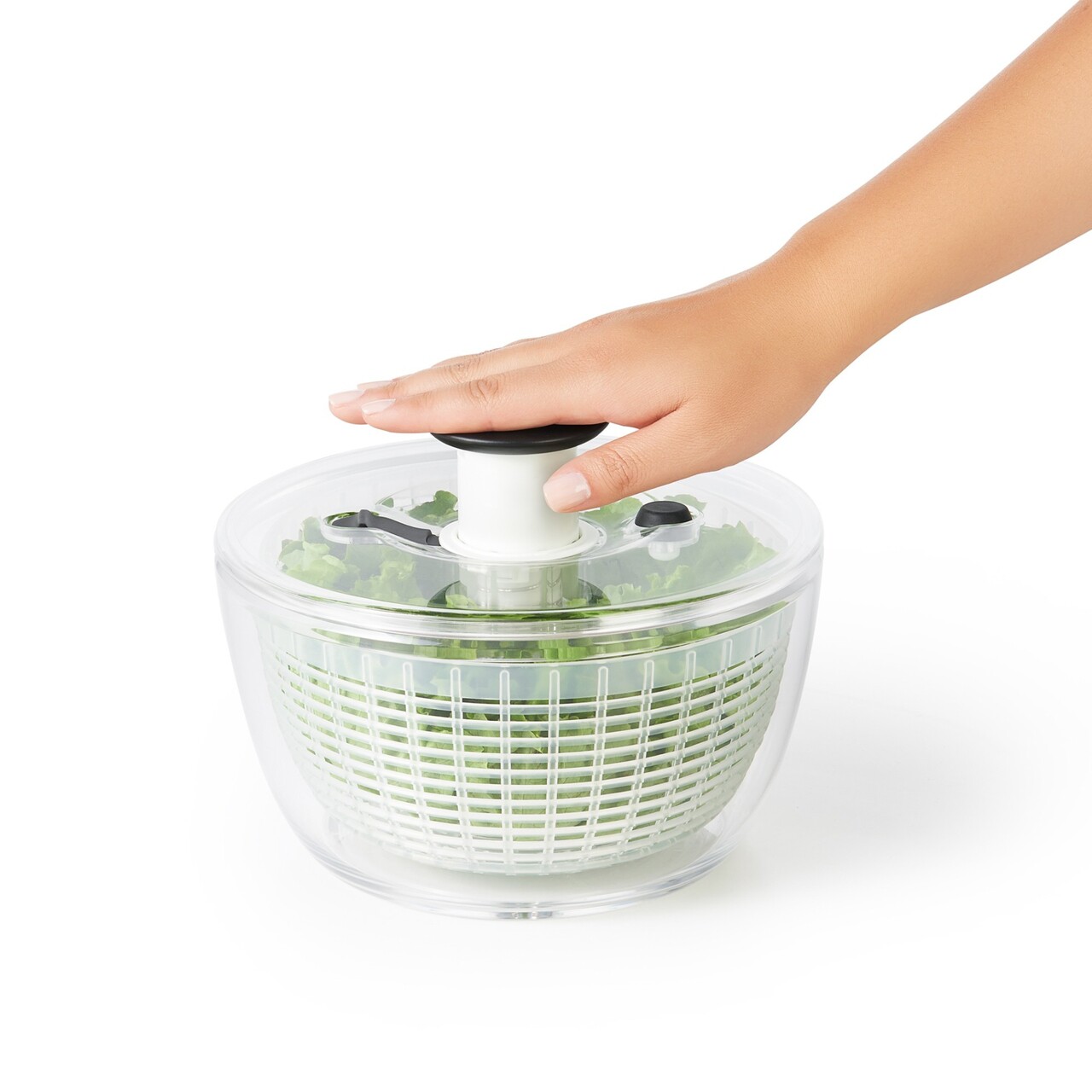 Uscator salata si verdeturi, 20cm/2,7L, "Good Grips" - OXO - imagine 3