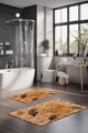 Set covorase de baie, Cartwright, CT-5361, Poliester, Multicolor