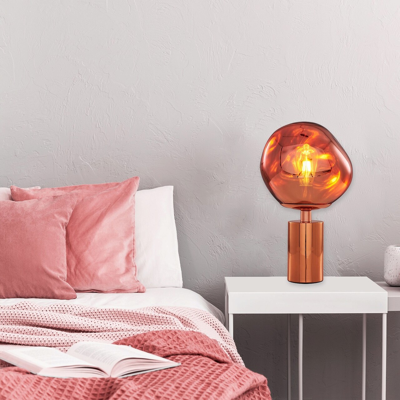 Lampa de masa Opviq 414LRC1271 Auriu roz