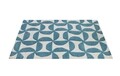 Covor Grace Bedora, 160x230 cm, 100% lana, turcoaz, finisat manual