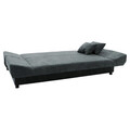 Canapea extensibila 3 locuri Tiko, Pakoworld, 200x85x90 cm, textil, antracit