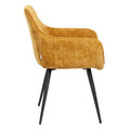 Scaun Satori Pop, Homla, 59x57x84 cm, MDF/metal/poliester, mustar