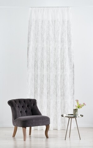 Perdea Mendola Interior, Oslo, 400×260 cm, poliester, gri 400x260