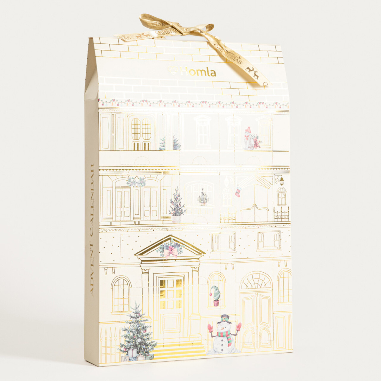 Calendar advent Sparkling Noel, Homla, 12 piese, bej