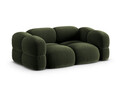 Canapea 3 locuri, Loretto, Cosmopolitan Design, 210x100x68 cm, catifea, verde