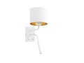 Aplica de perete ELTAP, LA-VES-SC2-WG, Vespillo, 26x18x38 cm, 1xE27, 1xG9, 15W/8W, otel/PVC, alb/auriu