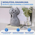 Dezumidificator Cat, Wenko, 12x13x27 cm, poliester, gri