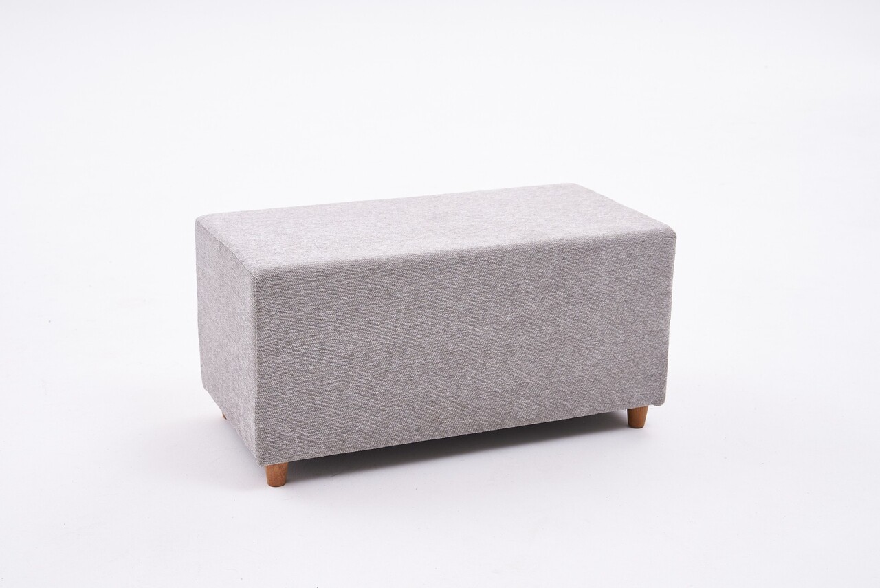 Taburet, Atelier del Sofa, 825BLC2402, Lemn, Alb - view 2