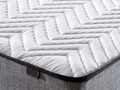 Saltea dubla, Base & Headboard, Niron, Argintiu, 140x38x190 cm, Cadru: OȚEL, Gri