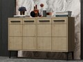 Consola, Odessa, Stria, 120x30x75 cm, PAL, Maro