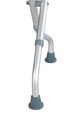 Scaunel pentru baie Secura, Wenko, 53.5x40-46.5x44.5-48 cm, aluminiu/plastic/cauciuc, alb/gri