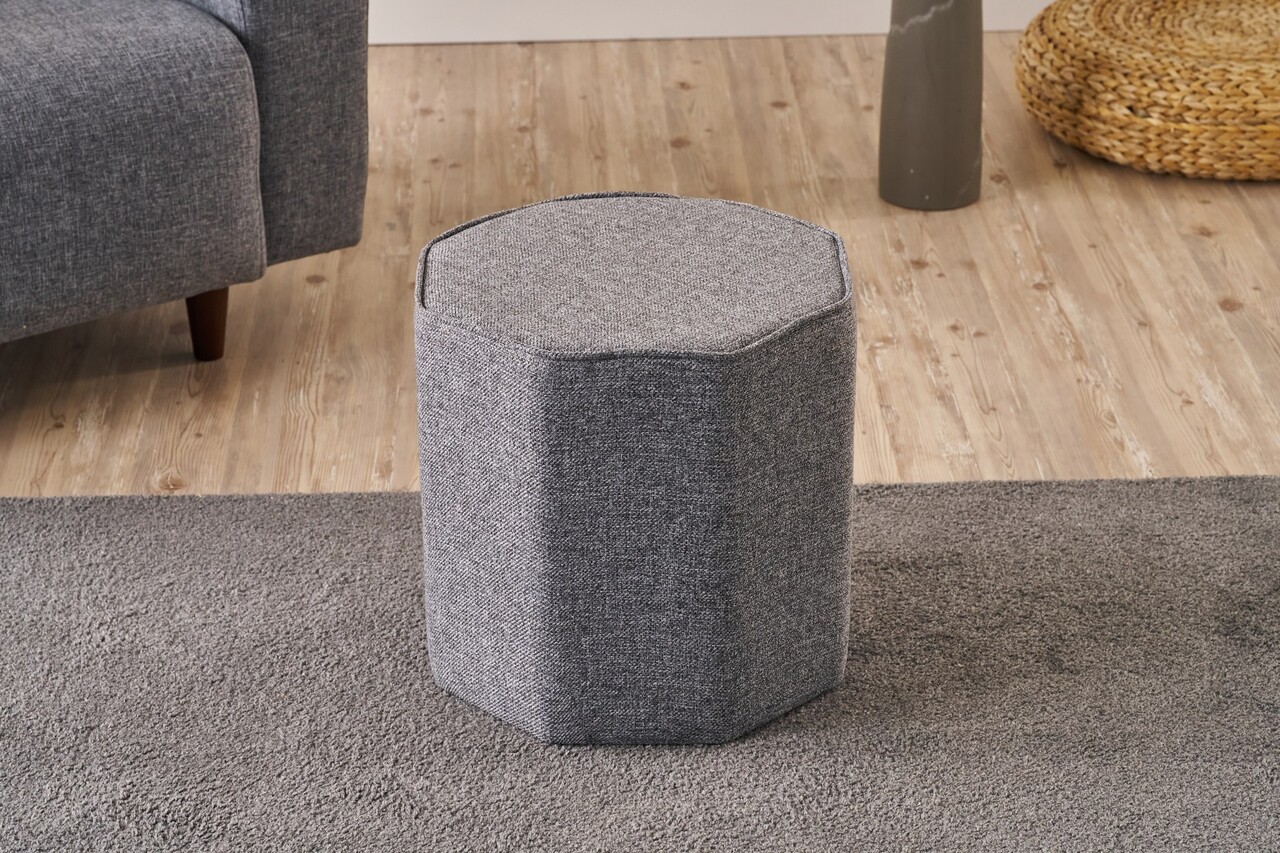 Taburet, Atelier del Sofa, 825BLC5154, Lemn, Antracit - view 2