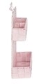 Organizator cu montare pe usa 3 compartimente, Wenko, Adria Small Mini, 21 x 32 cm, 100% polipropilena, roz