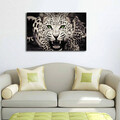 Tablou decorativ cu lumina LED, 4570İACT-43, Canvas, Dimensiune: 45 x 70 cm, Multicolor