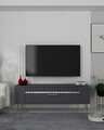 Comoda TV, Olivia, Retrolp1, Antracit / Argintiu