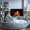 Perna de podea pentru relaxare Human Dog Bed XXL, InnovaGoods, 190 x 140 x 25 cm, poliester, gri