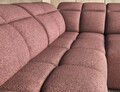 Coltar extensibil stanga 4 locuri ELTAP, LT-24PAO, Falconn, 258x208x107 cm, lemn/poliester, roz inchis