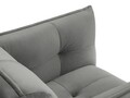 Fotoliu, Canna, Mazzini Sofas, 90x100x88 cm, catifea, gri deschis